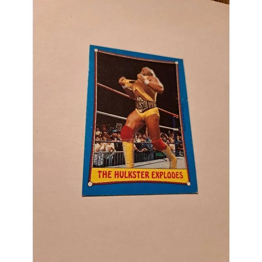 1987 Topps WWF Hulk Hogan #26 The Hulkster Explodes Wrestling Card Titan Sports